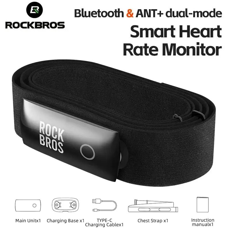 Heart Rate Strap Chest - ROCKBROS Monitor Detak Jantung yang Ditingkatkan