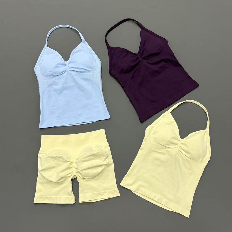 Running Jogging Gear - 2Pcs Set Olahraga Wanita Seamless High