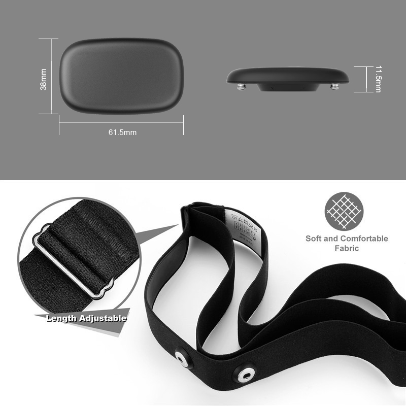 FITCENT5.3 Khz tali Monitor de - Heart Rate Strap Chest ulasan dan harga