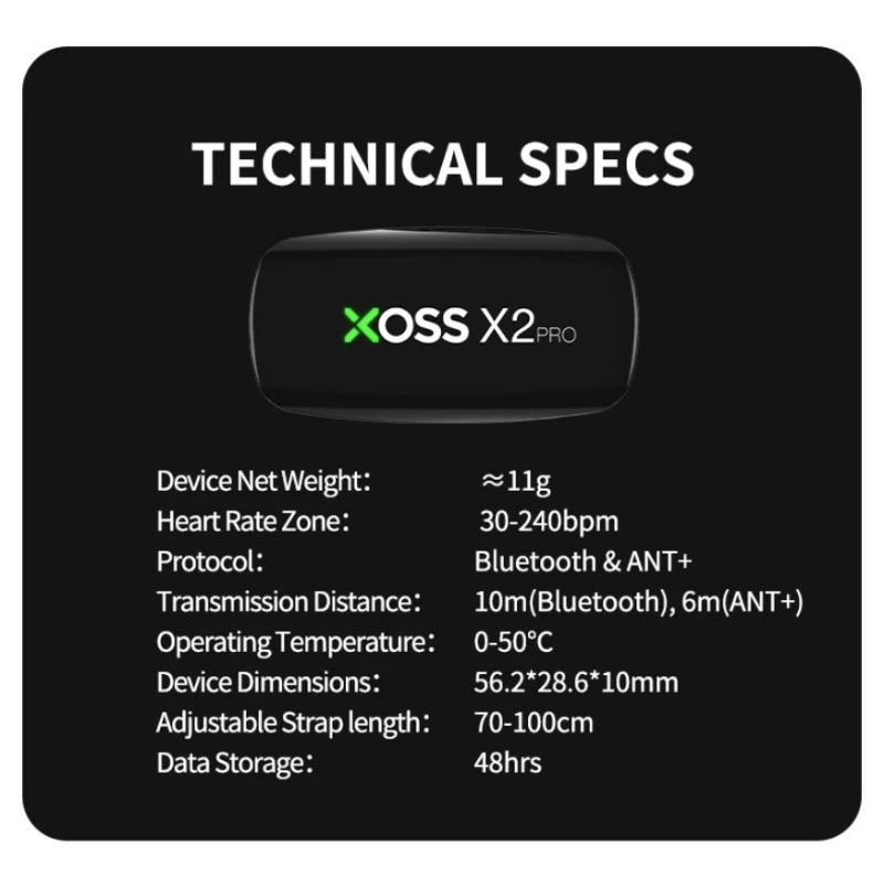 XOSS X2 Pro Sensor Monitor Det - Heart Rate Strap Chest ulasan dan harga